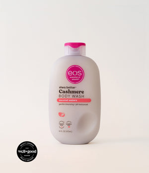 EOS Cashmere Body Wash bottle on a white background