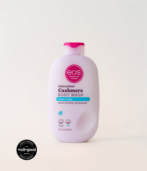 EOS Cashmere Body Wash bottle on a white background