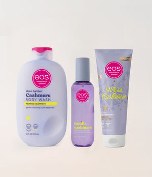 Vanilla Cashmere Body Wash, Mist, and Shimmer Body Lotion
