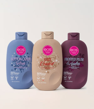 Cotton Candy Fleur, Cozy Comfort, and Frosted Plum & Amber Body Lotion Bundle