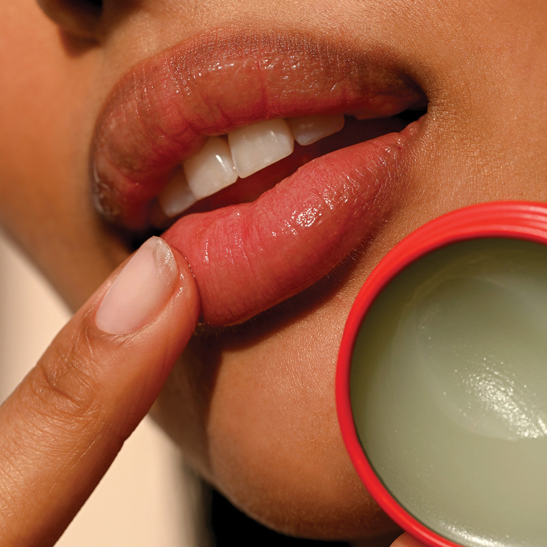 Strawberry Sorbet Plant-Based Lip Salve application