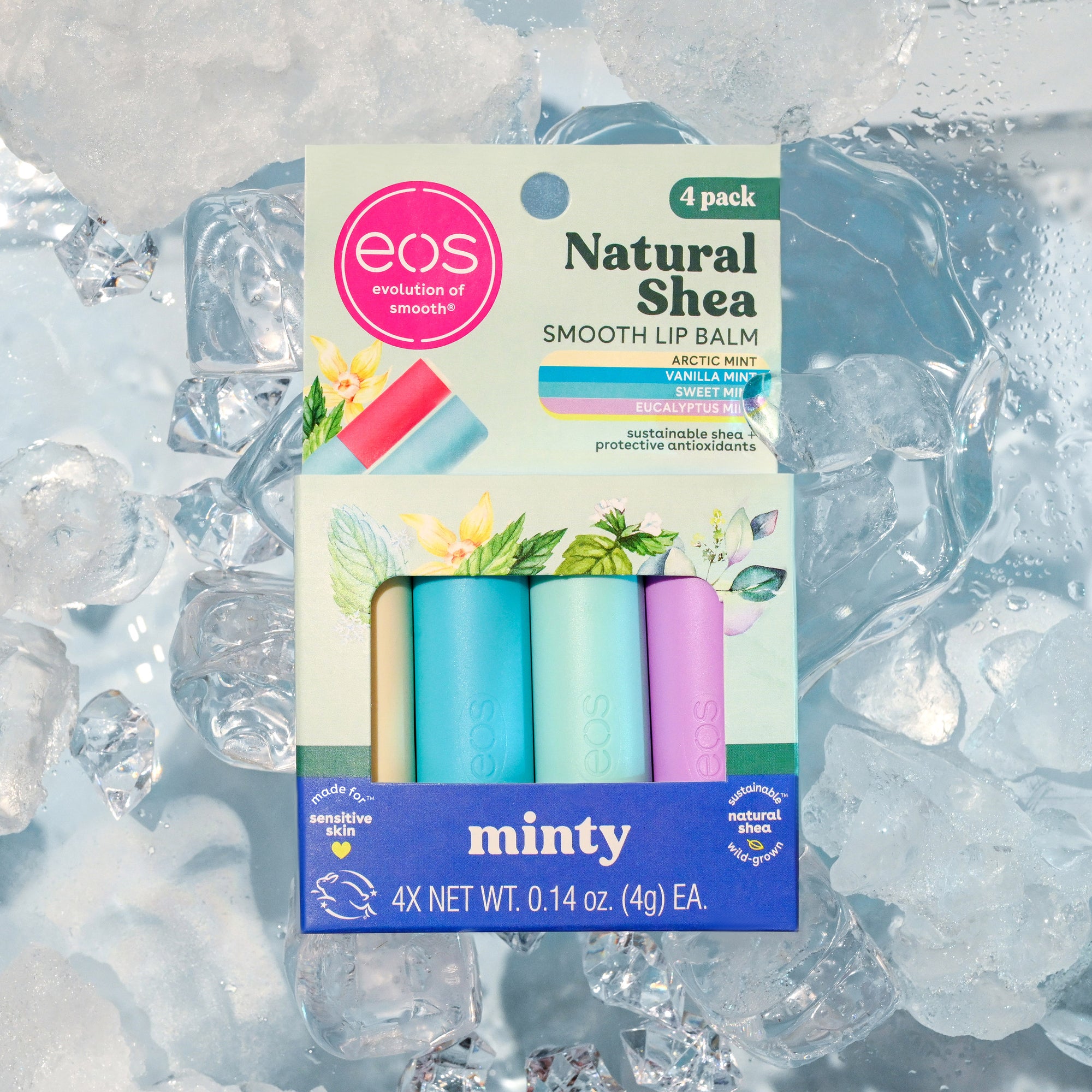 Minty 4-Pack Lip Balm