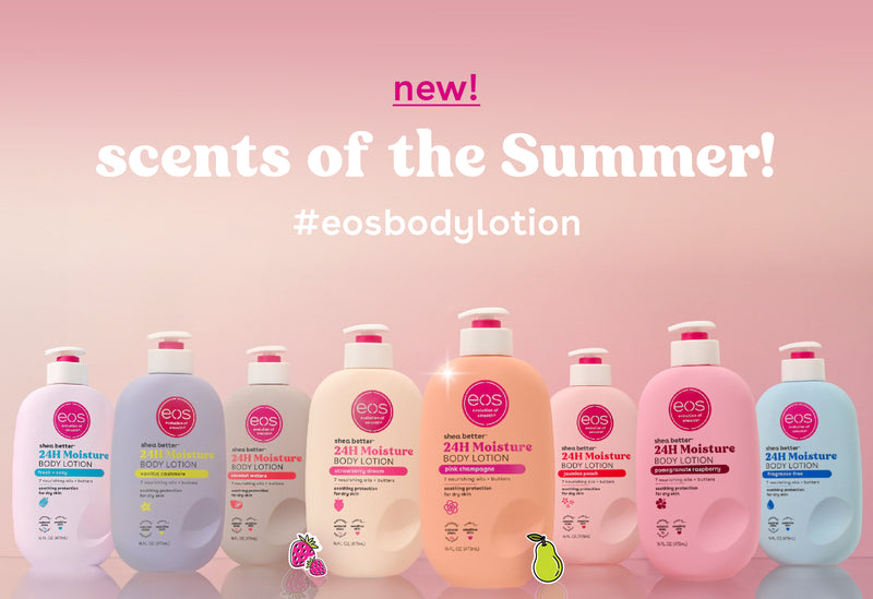 Scented and fragrance free body lotion by eos