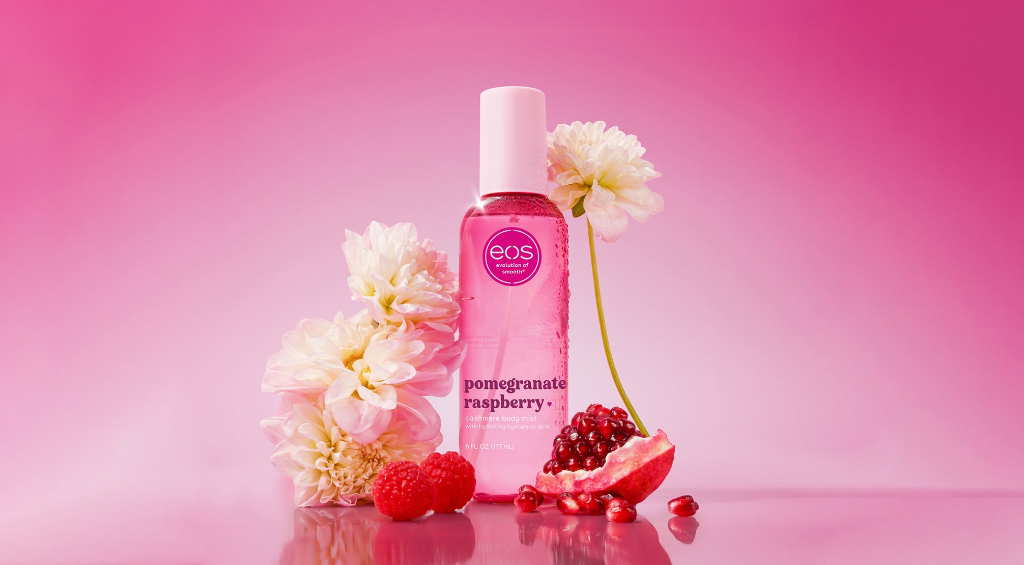Pink Body Mist Raspberry Pomegranate Raspberry Body Mist | Fresh, Fruity Body Spray