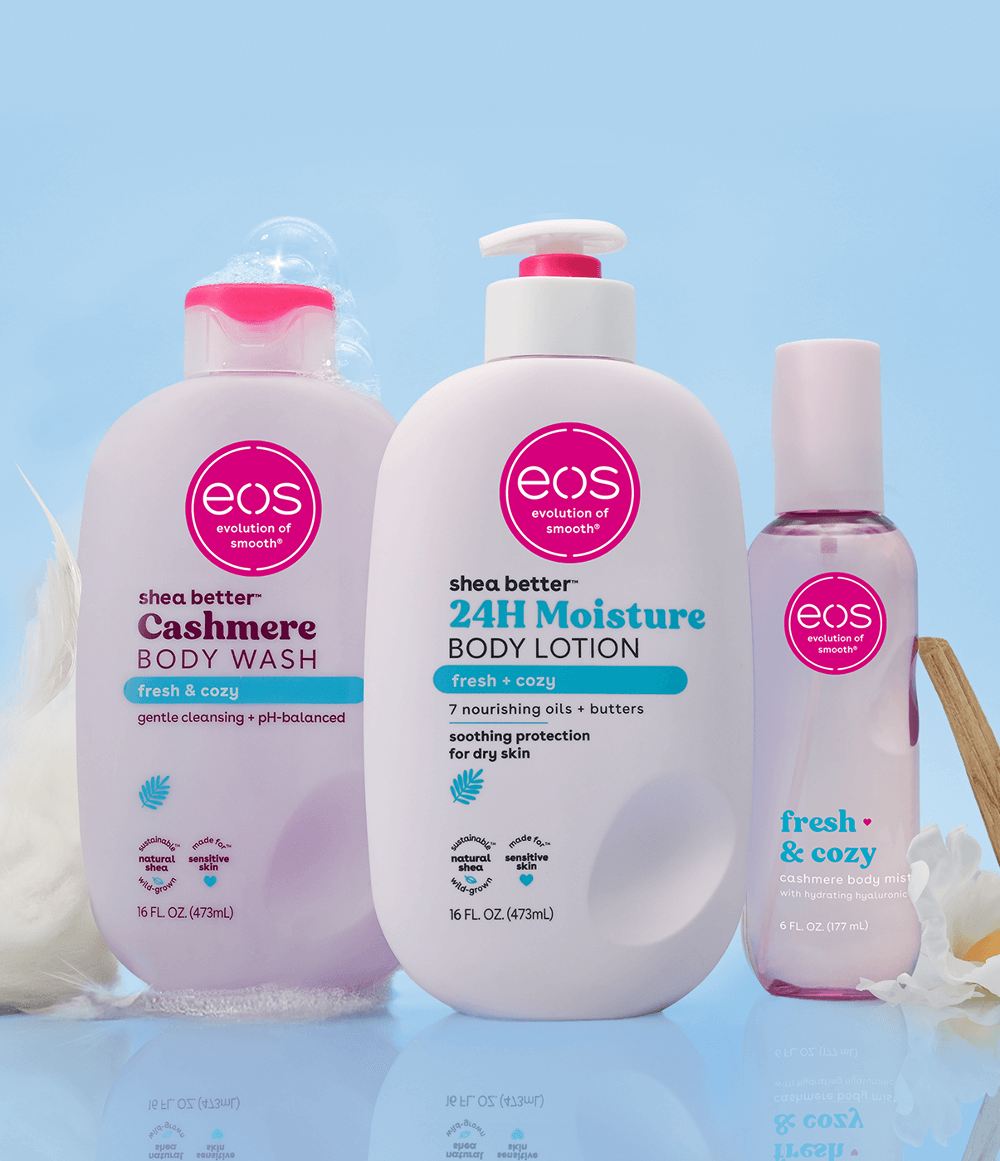 eos Fresh & Cozy Set | Body Lotion, Mist & Body Wash