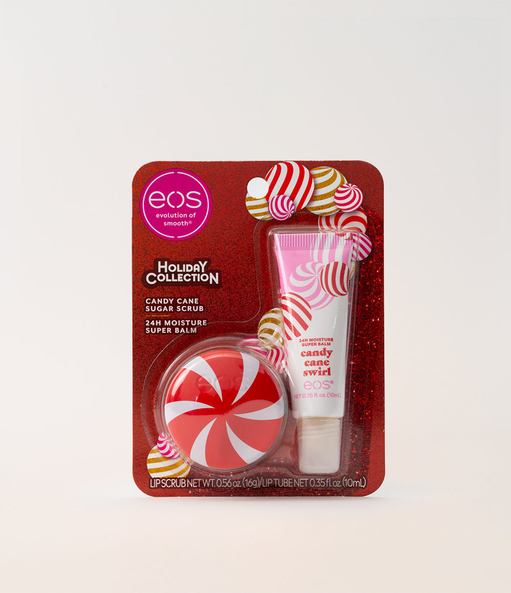 Candy Cane Swirl Lip Treatment Duo : Candy Cane Swirl Super Balm and Lip Scrub