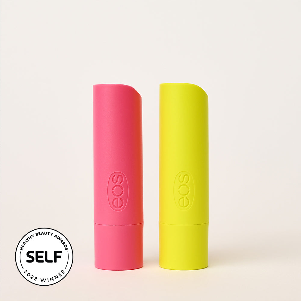 Strawberry Peach & Pineapple Passionfruit Lip Balm 2Pack eos