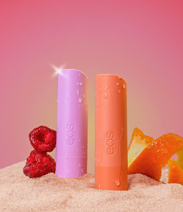 eos FlavorLab Raspberry Rose & Tangerine Spritz 2-Pack Lip Balm