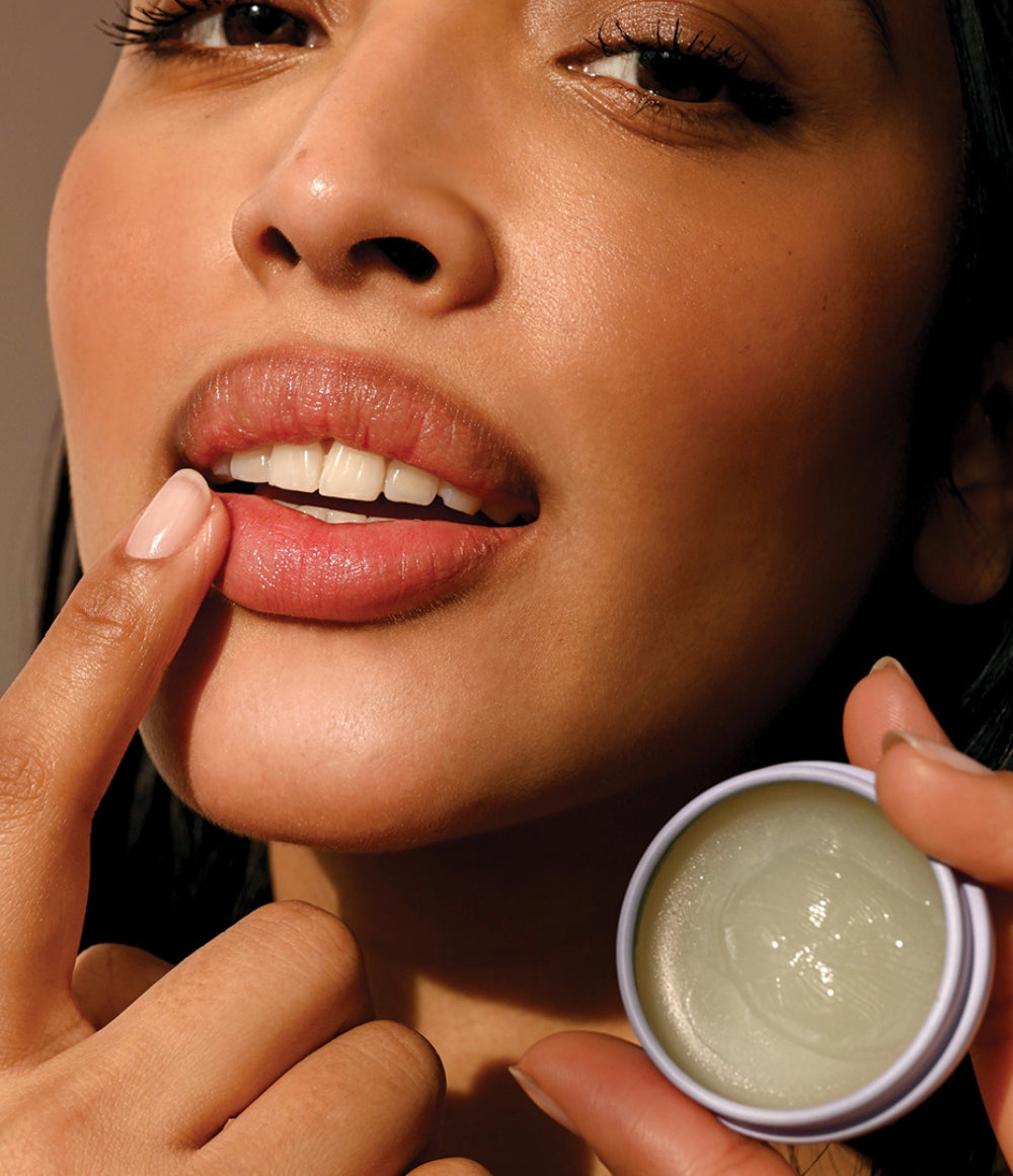 Sweet Mint Plant-Based Lip Salve application