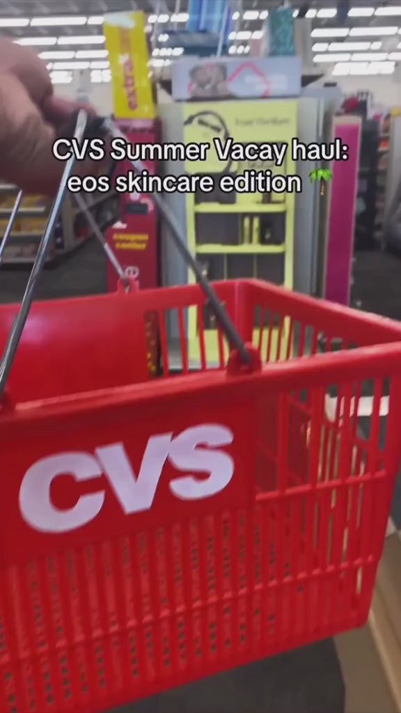 social video of building a skincare haul at CVS