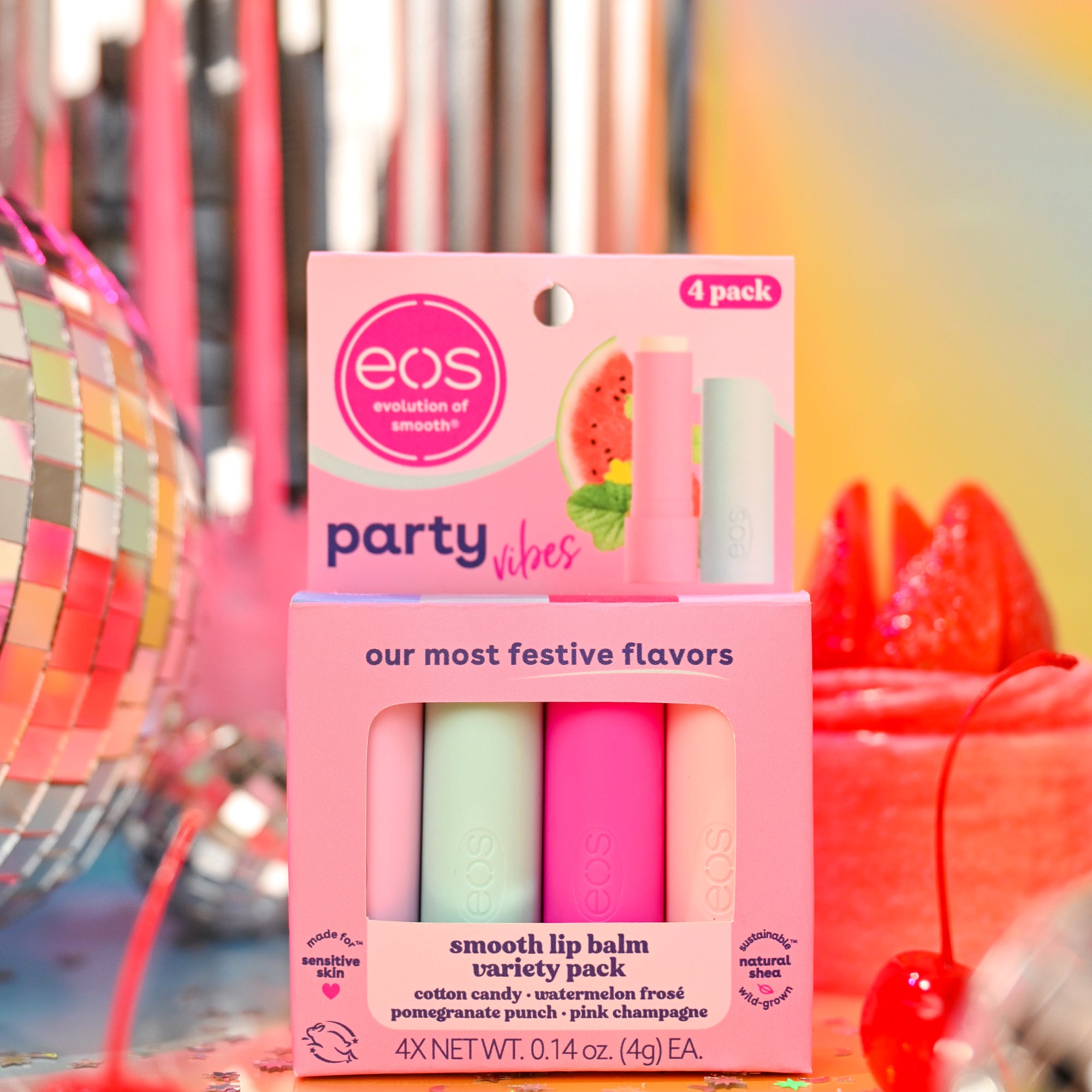 Party Vibes 4-Pack Lip Balm